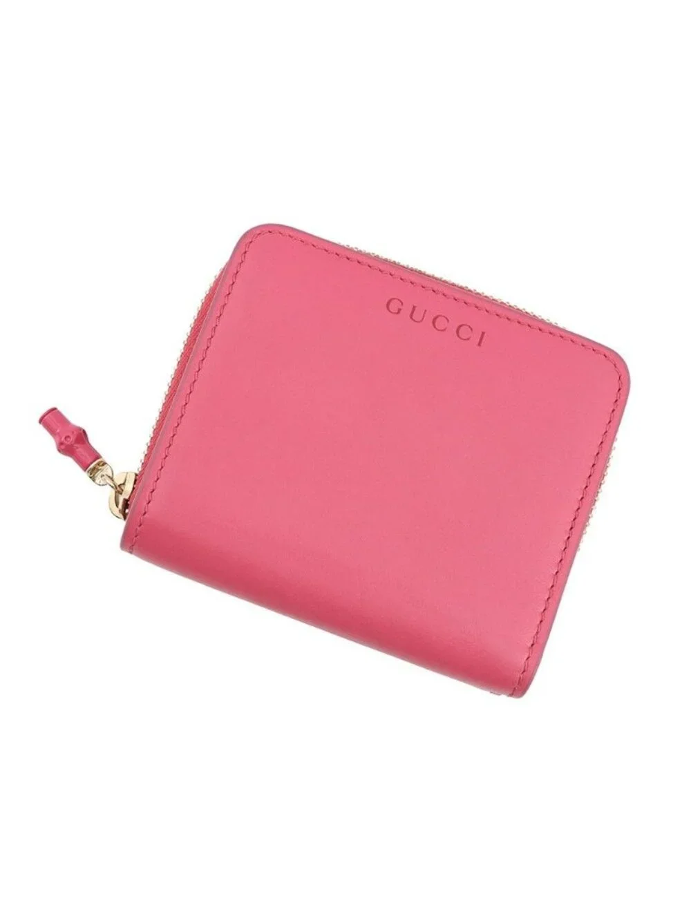 Gucci Bifold Wallet Bamboo Small Leather - Picture 1 of 10